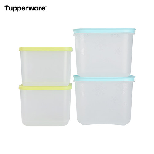 特百惠新冷藏方盒4件套1L*4