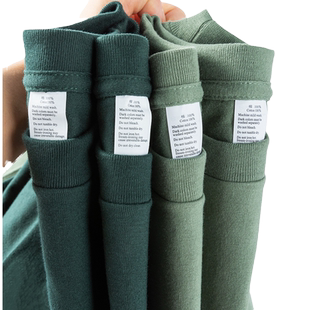 支持团购】深紫纯棉短袖t恤女定制班服工作服印logo男女同款宽松