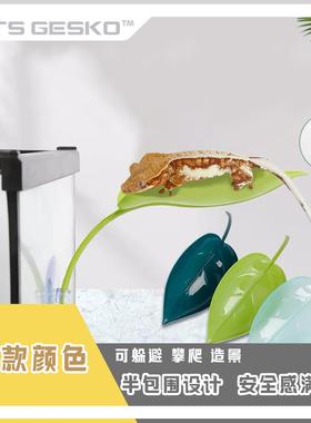 爬宠悬浮窝吸盘仿真植物躲避攀爬树栖造景睫角守宫R属姥爷树蛙