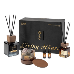 【新年礼物】宋朝四季礼盒定制无火香薰扩香石高级摆件乔迁伴手礼