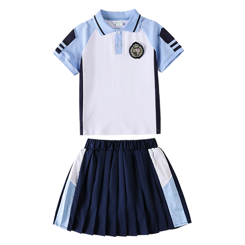 小学生校服夏装短袖儿童夏季班服套装英伦风幼儿园园服春秋款教师