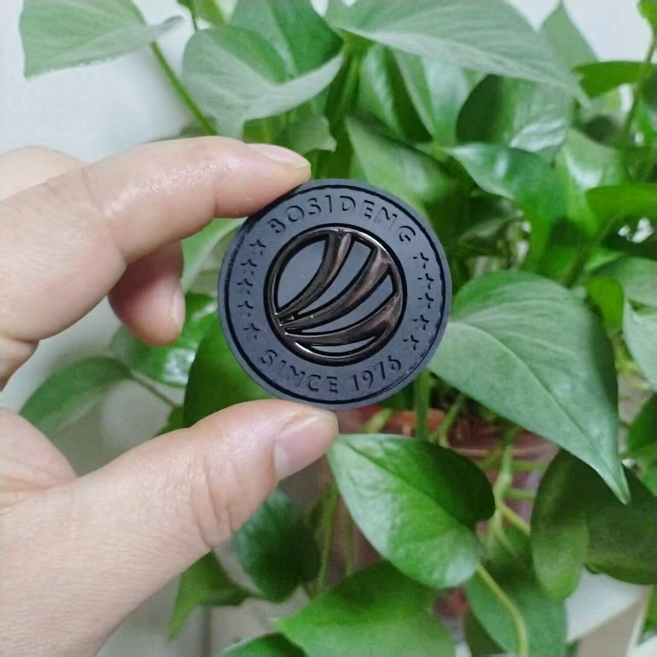 波登logo贴自粘式刺绣标