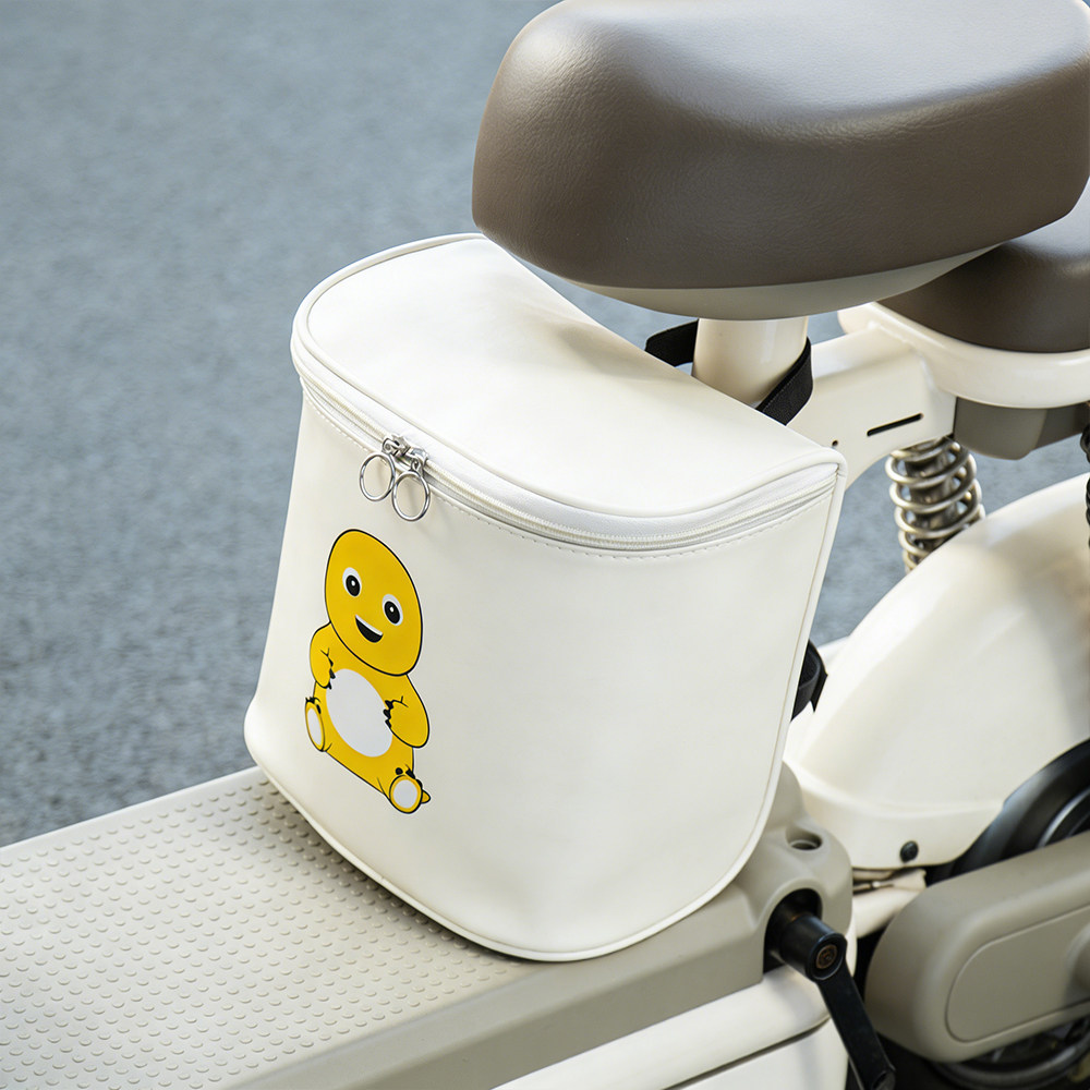 卡通电动车挂包白色防水收纳包电瓶车座椅杂物收纳置物兜,电动车/配件/交通工具,电动车挂包,淘宝优惠券,粉丝福利购,淘宝优惠卷