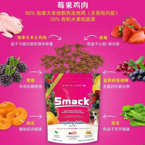 smack莓莓鸡250g狗主食