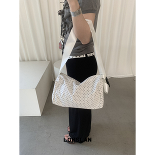 韩版 Lonslan NEW 2025 波点轻巧便携休闲百搭斜挎包单肩包 BAG