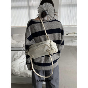 Lonslan BAG小众设计ins尼龙单肩托特包包腋下包休闲