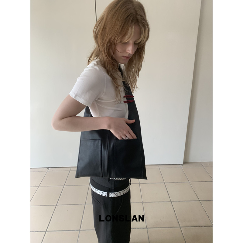 Lonslan BAG 2025多口袋设计软皮轻便大容量腋下单肩包,箱包皮具/热销女包/男包,通用款女包,淘宝优惠券,粉丝福利购,淘宝优惠卷