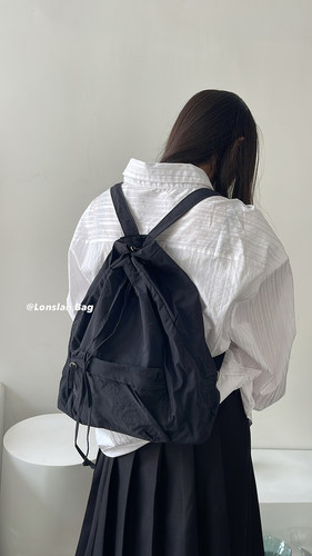 lonsaln春季新款尼龙双肩背包