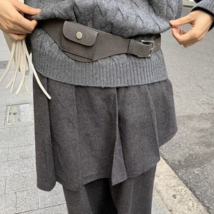 时尚 Lonslan NEW 2025 百搭出片饰品吸睛纯色腰带腰包 BAG