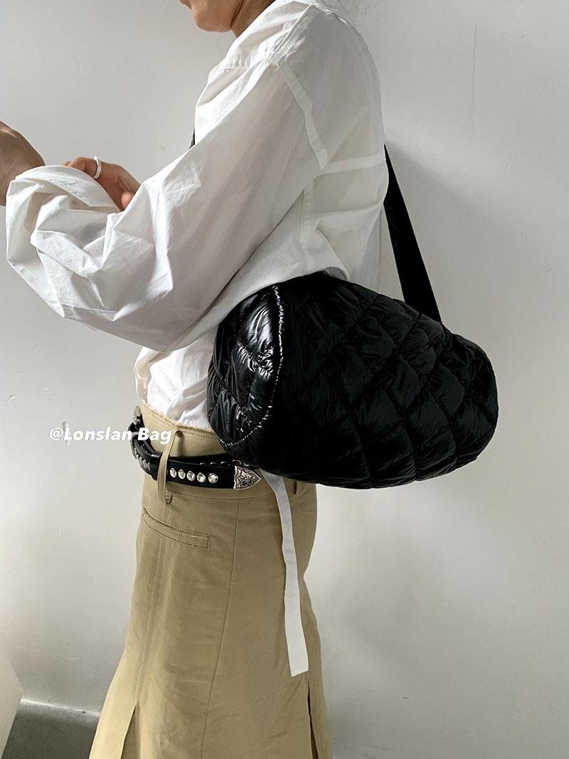 LonslanBag秋季新款宽肩圆筒包