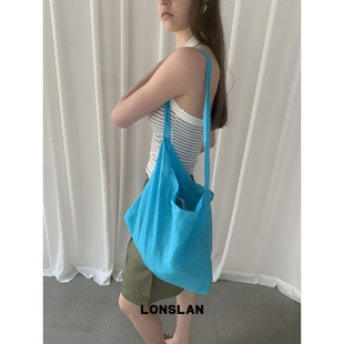 Lonslan BAG 2025超绝色彩时髦轻便单肩斜挎长款布包
