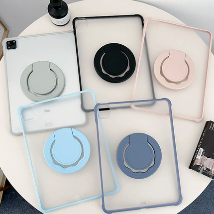 360旋转支架iPad10代磨砂壳2025新款Air7/6保护套12.9寸亚克力A16防摔Pro11全包防弯mini1/2/3/4/5/6/7壳A16
