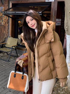 羽绒服女秋冬季2026新款初中高中学生小个子短款加厚爆款棉衣外套