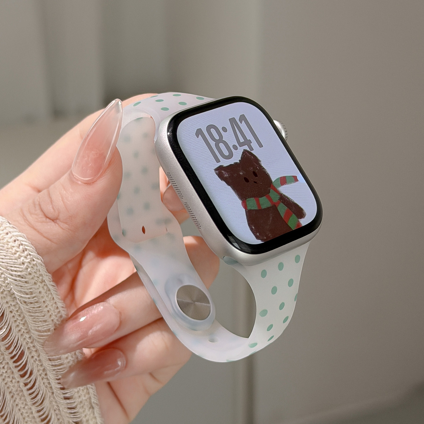 适用iwatch11果冻波点表带