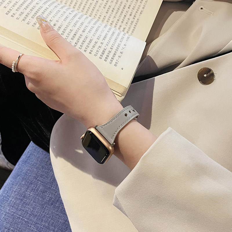 iwatch8真皮表带高级小蛮腰女款图片