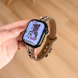 5新年mini富贵暖绒熊ultra2代小香风新款 适用苹果手表iwatchs11表带applewatchs10 7秋冬s6 46mm小众高级