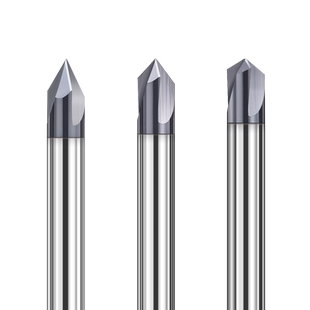 硬质合金钨钢涂层倒角刀铝钢用3刃30度45°60度90度120度倒角铣刀