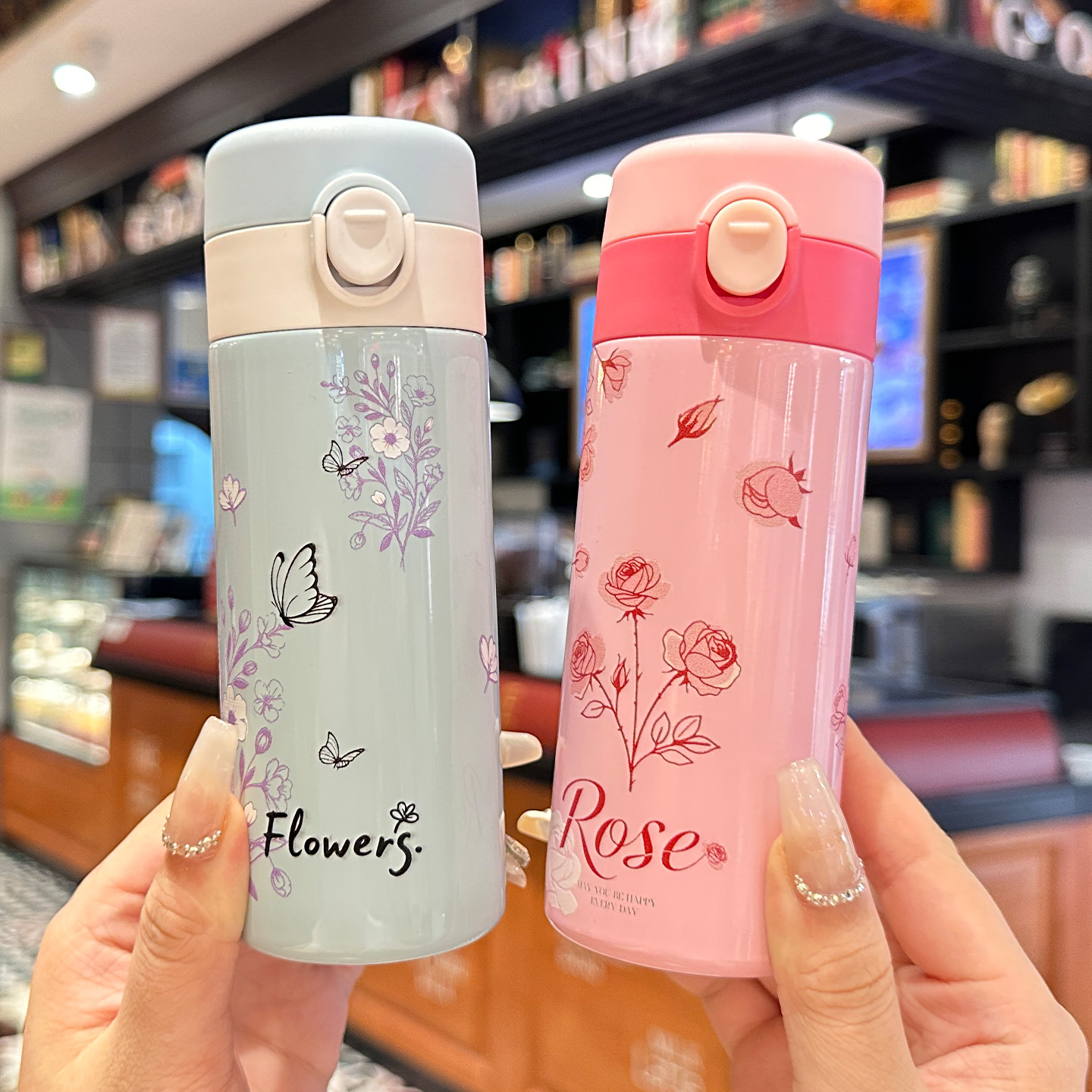 保温杯女生小巧便携儿童直饮杯子