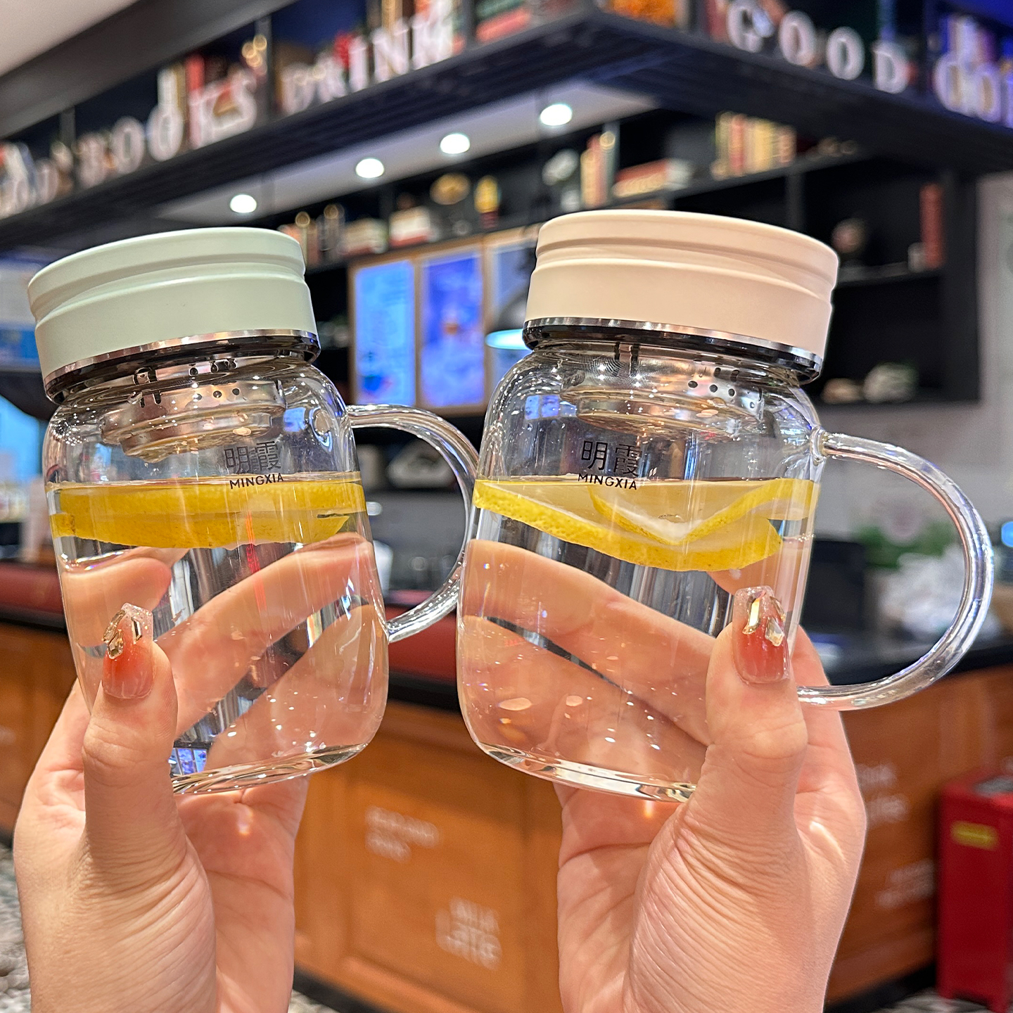 高硼硅玻璃杯女小巧便携泡茶杯男