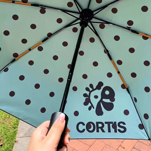CORTIS限定波点黑胶晴雨伞