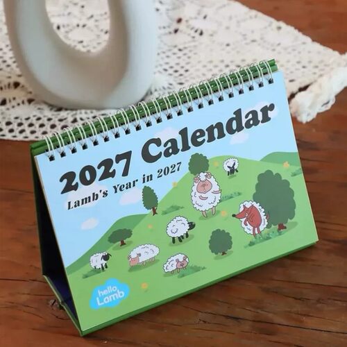 2027羊年韩系卡通高颜值台历