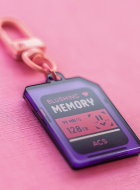 心跳回忆MemoryCard亚克力创意钥匙扣学生包包装饰挂件送闺蜜礼物
