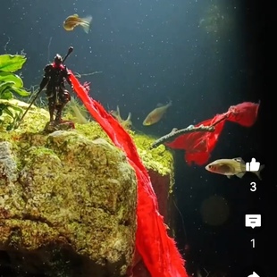 鱼缸造景孙悟空齐天大圣斗战胜佛摆件微景观装饰沉水小石头禅意