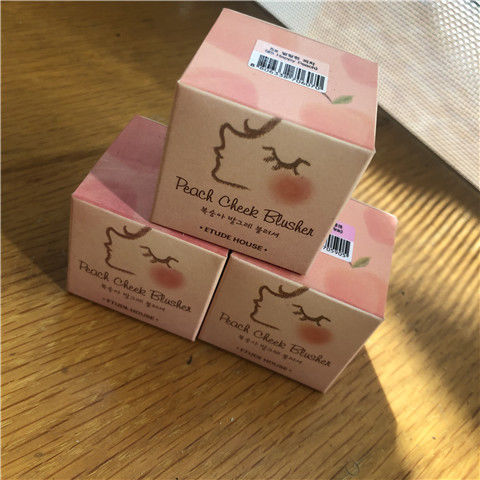 正品韩国爱丽伊蒂之屋蜜桃扑扑棉柔嫩腮红胭脂修饰持久裸妆提亮易