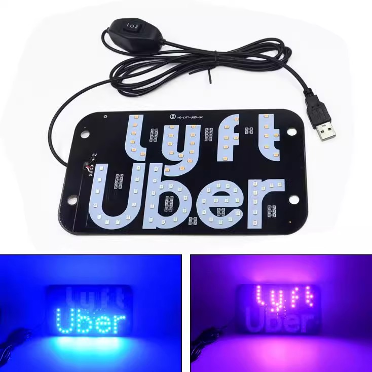 lyft/uber指示灯带开关的士灯