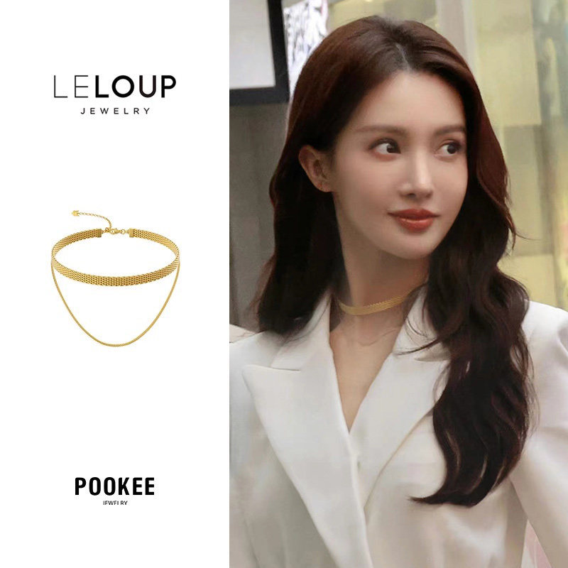 leloup双层链条choker