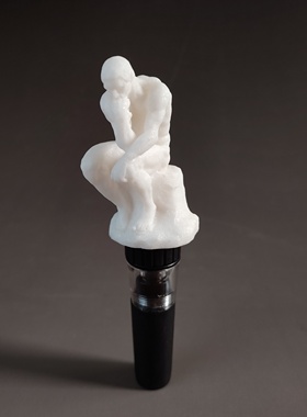 创意欧式雕塑思想者红酒瓶塞子