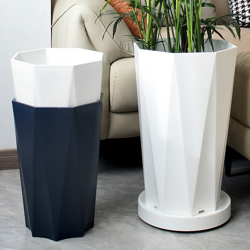 室内办公室客厅树脂加厚花盆