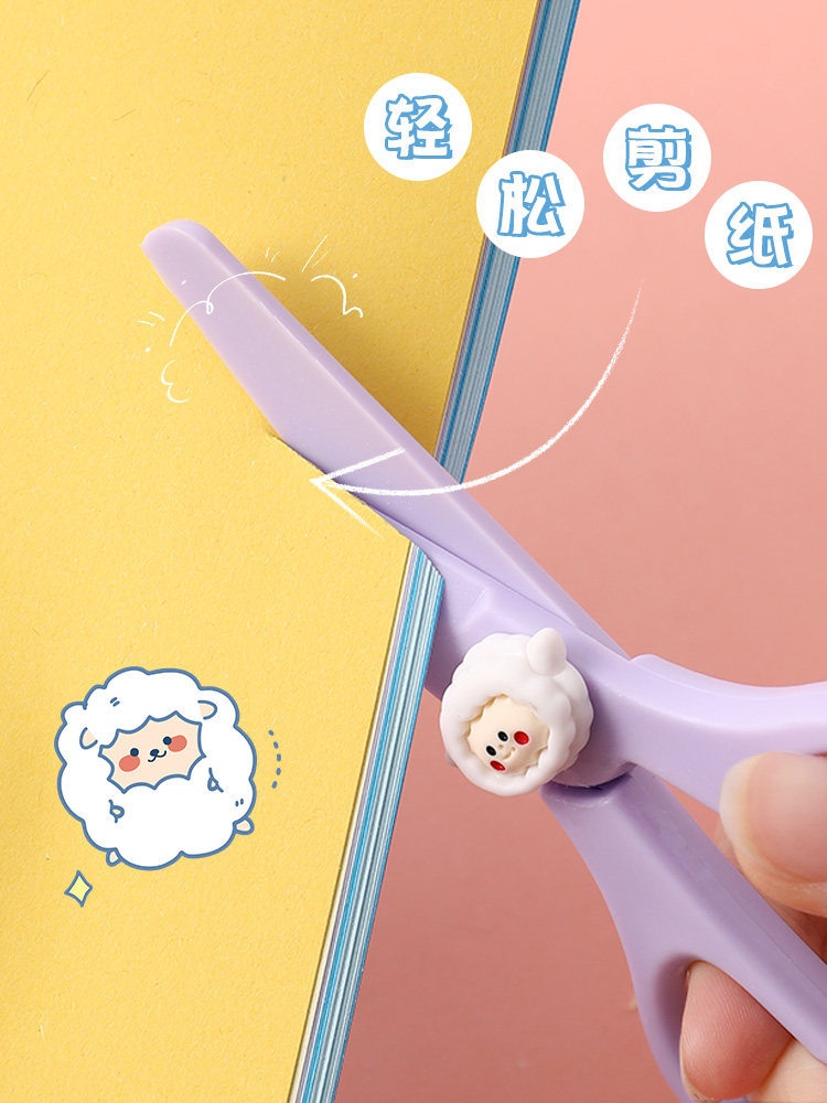 어린이 안전소형가위 수제 유치원  종이가위 초등학생 미술수업 미술 손이 아프지 않은 가위