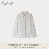 Bonpoint童装 衬衫 新品 2025秋冬大童格纹长袖