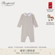 新品 2025秋冬新生儿小鸡图案翻领爬服睡衣连身衣Bonpoint童装
