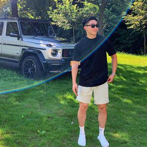 G哥工作室 LU感LTT夏季7寸男士运动轻薄速干透气健身四分短裤
