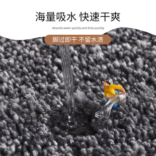浴室吸水地垫家用卫生o间门口地毯门垫卫浴厕所脚垫洗手间防滑垫