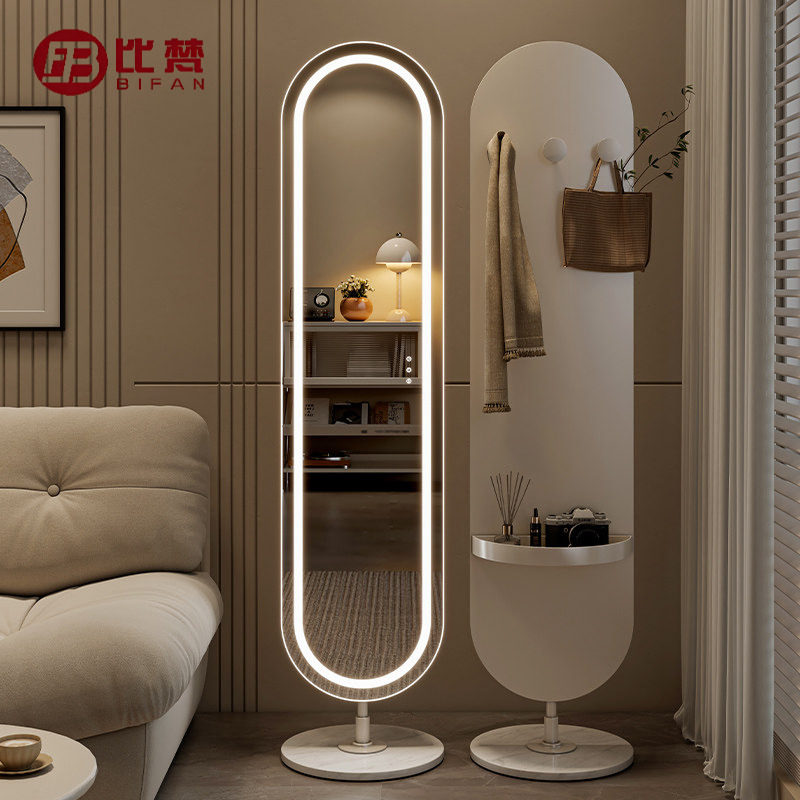 led触摸带灯镜子全身镜穿衣镜落地镜家用试衣镜女生卧室大镜子