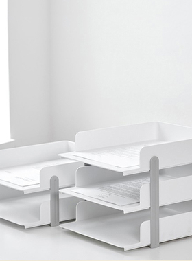 韩国SYSMAX Levo Tray系列桌面文件架收纳架多层置物架书桌文件柜