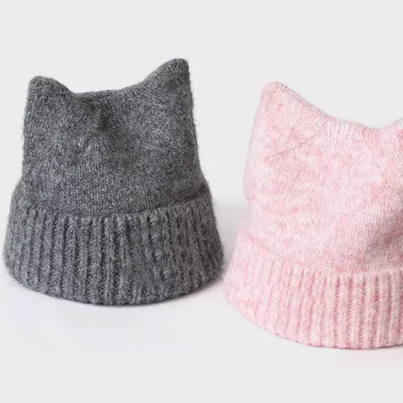 赵今麦同款帽子骄阳似我聂曦光毛线帽猫耳朵粉色冬天显脸小胡先煦,服饰配件/皮带/帽子/围巾,帽子,淘宝优惠券,粉丝福利购,淘宝优惠卷