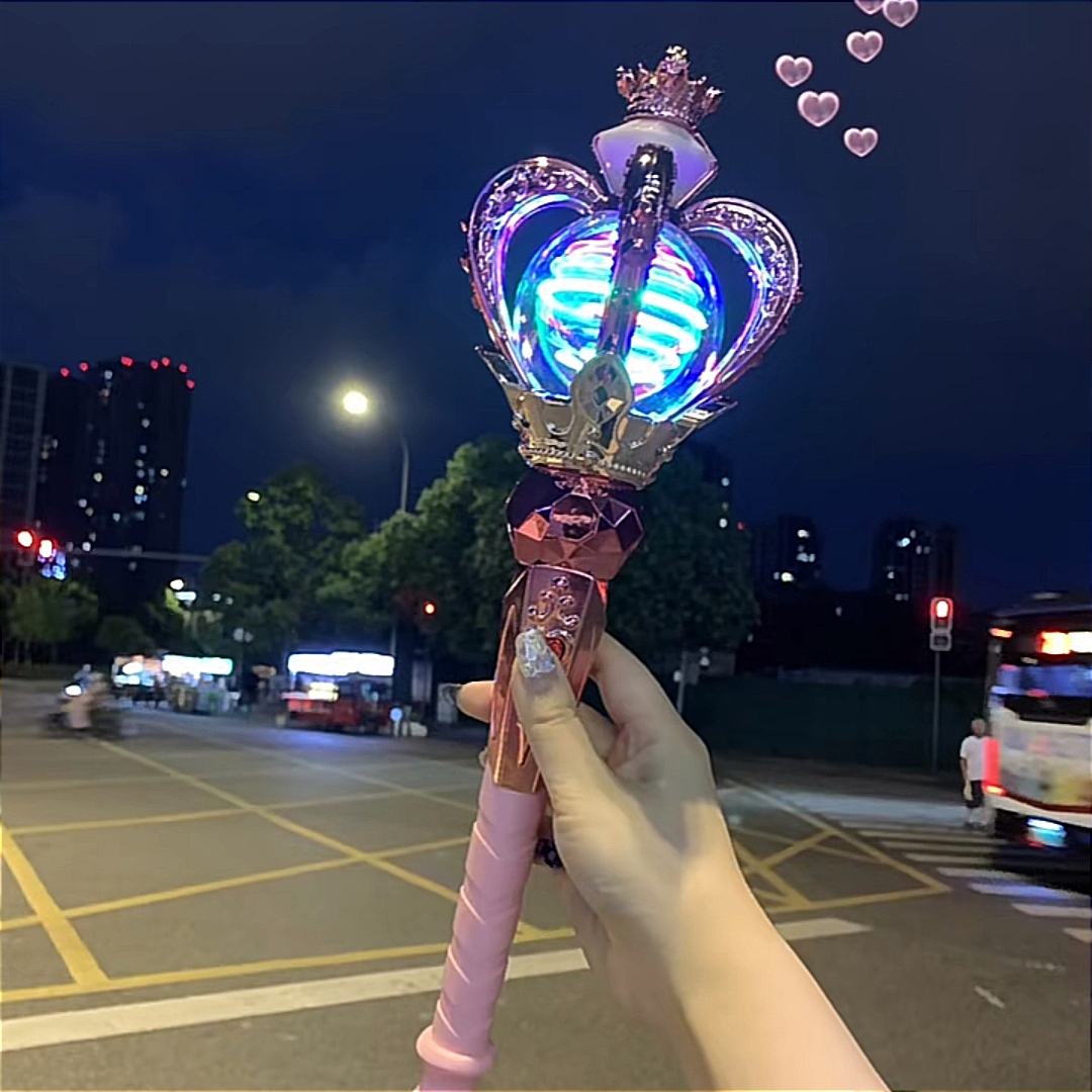 魔仙女王权杖巴啦啦小魔仙的魔法棒爱莎公主发光音乐玩具女孩礼物