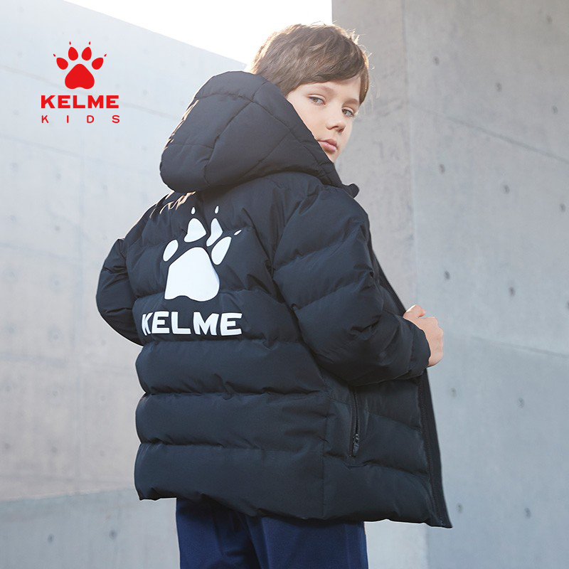 KELME KIDS卡尔美儿童运动棉服男女足球训练外套学生棉衣中长棉袄