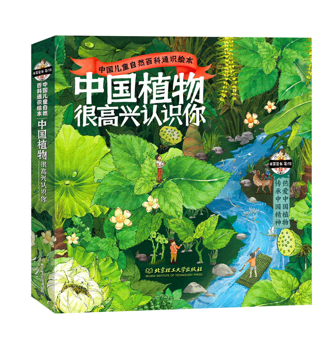 《中国植物,很高兴认识你!》全4册,5-12岁,包含40封与植物学家的通信40幅纯美植物科学画,40幅全场景水彩画, 200余全科知识