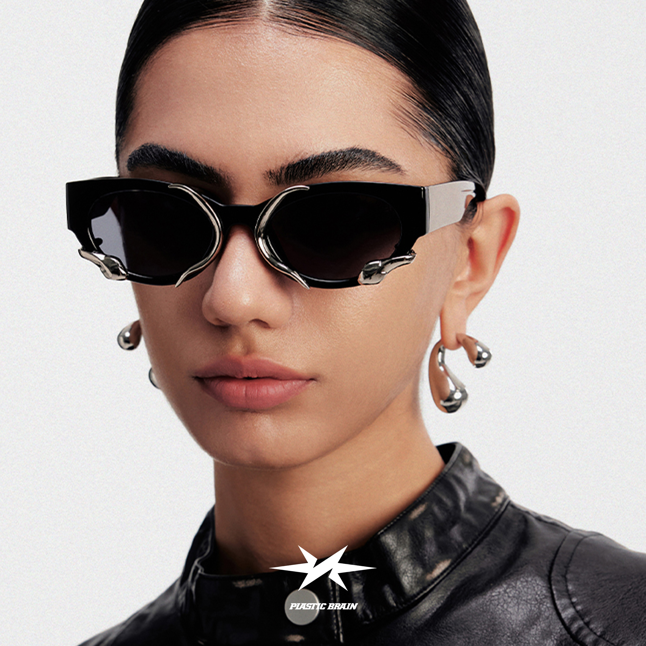 杨和苏同款复古猫眼街拍太阳镜