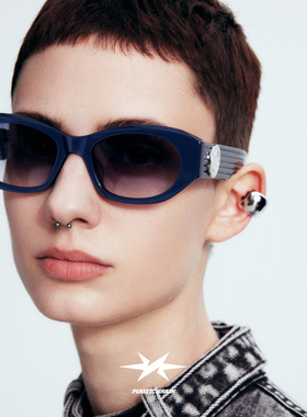 【何浩楠/杨和苏同款】PLASTICBRAIN塑料脑袋复古猫眼太阳镜墨镜