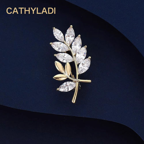 CATHYLADI却叶胸针高级感轻奢2026新款精致胸花别针生日节日礼物