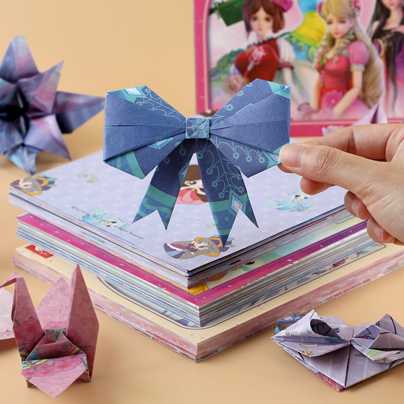 折纸儿童叶罗丽手工彩纸小女孩小学生立体diy制作材料千纸鹤卡纸