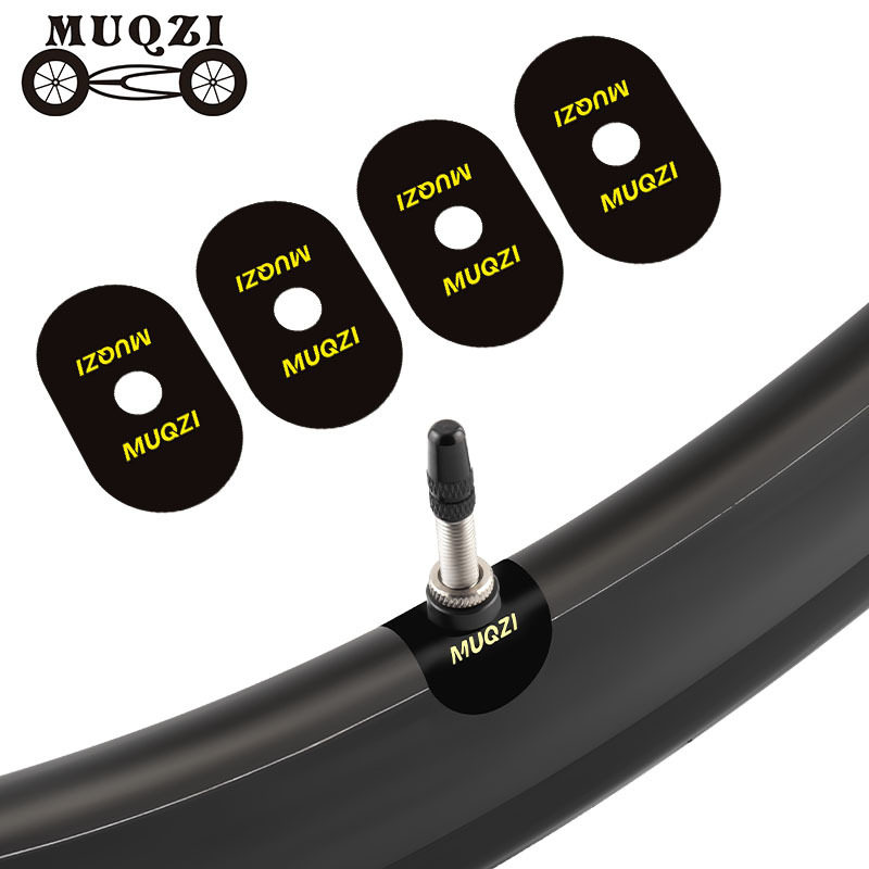 MUQZI自行车气嘴贴气门芯贴纸轮胎法/美式气嘴保护贴刮蹭固定贴纸