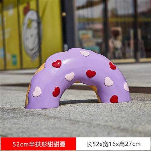 玻璃钢仿真冰淇淋棒棒糖雕塑户外马卡龙美陈商场甜品模型蛋糕摆件