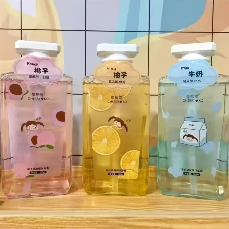 樱桃蔻500g水果氨基酸沐浴露桃子保湿牛奶嫩滑柚子水嫩持久留香